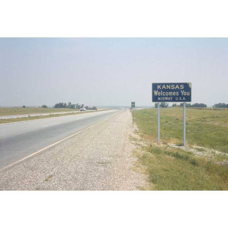 Kansas state border