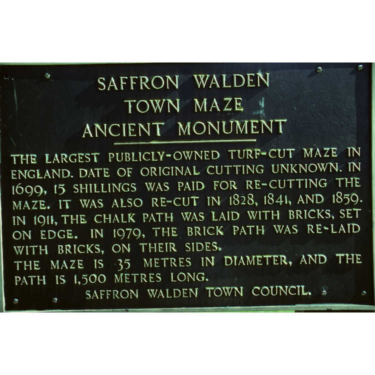 saffron Walden town maze