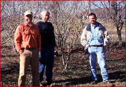 Alex (left) and harold Neubauer (middle) and Todd Lasseigne (right) at Hidden Hollow Nursery in TN.