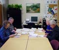 This newsletter comes to you courtesy of the many volunteers that respond to our call for help. Bob Wilder, Vivian Finkelstein, and Claude and Mary Caldwell are attaching labels for the fall mailing.