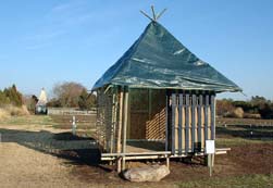 The completed tsunami shelter on display in the Annuals Trial Area.