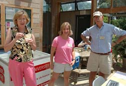 Sandy Reid, Barbara Blackwell, and Charlie Kidder (left to right), JCRA Summerfest