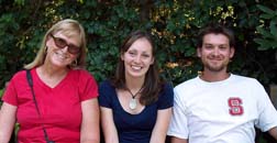 The summer 2007 interns: Laura Wright, Molly Kosar, and Jason Lattier (left to right)