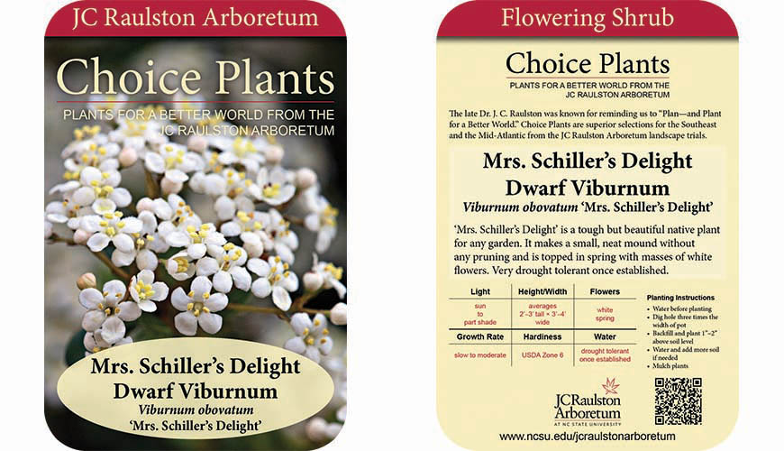 Choice Plants labels