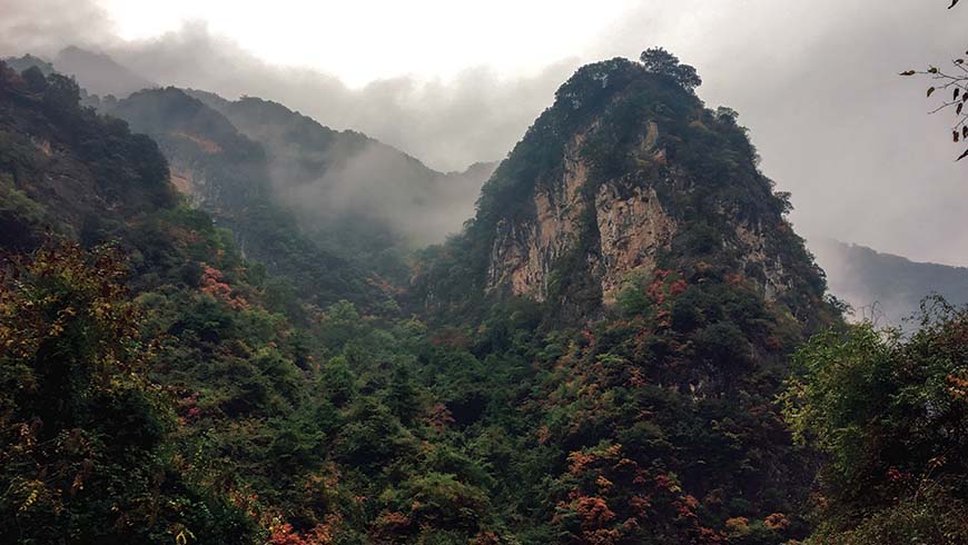 mountainous scene in China