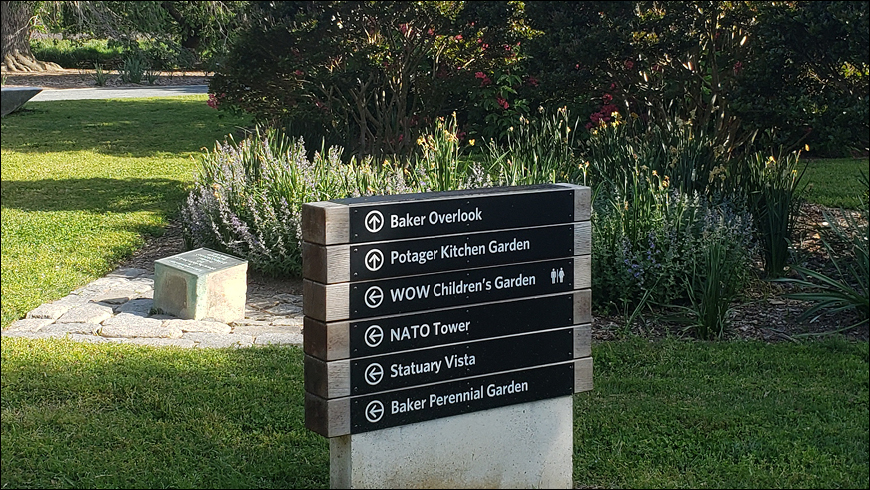 Photo of garden signs